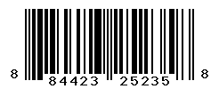 UPC barcode number 884423252358