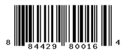 UPC barcode 884429800164