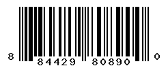 UPC barcode number 884429808900