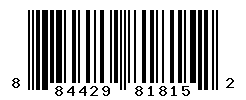 UPC barcode number 884429818152