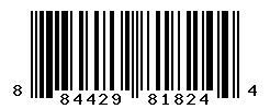 UPC barcode number 884429818244