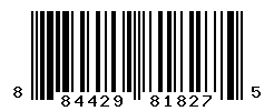 UPC barcode number 884429818275