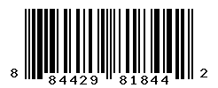 UPC barcode number 884429818442