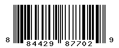 UPC barcode number 884429877029