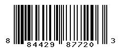 UPC barcode number 884429877203