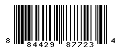 UPC barcode number 884429877234