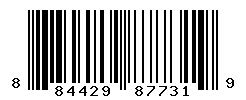 UPC barcode number 884429877319