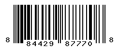 UPC barcode number 884429877708