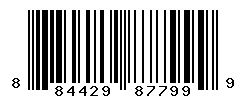 UPC barcode number 884429877999
