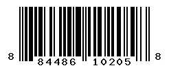 UPC barcode 884486102058