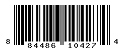 UPC barcode number 884486104274