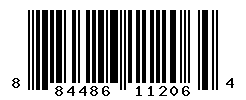 UPC barcode number 884486112064