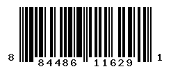 UPC barcode number 884486116291