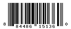 UPC barcode number 884486151360