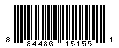 UPC barcode 884486151551