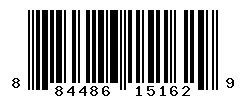 UPC 884486151629 barcode image