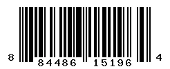 UPC 884486151964 barcode image