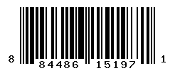 UPC barcode number 884486151971