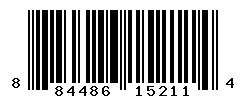 UPC barcode number 884486152114