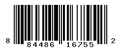 UPC barcode number 884486167552