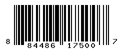 UPC barcode 884486175007