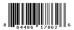 UPC barcode number 884486178626