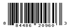 UPC barcode number 884486209603