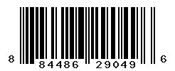 UPC barcode number 884486290496