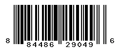 UPC barcode 884486290496