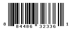 UPC barcode number 884486323361