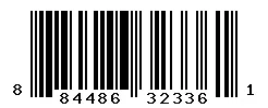 UPC 884486323361 barcode image