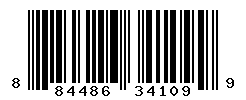 UPC barcode number 884486341099