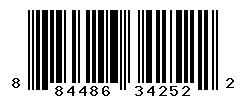 UPC barcode number 884486342522