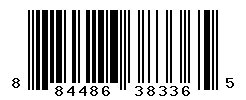 UPC barcode number 884486383365