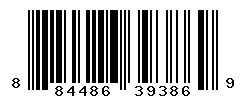 UPC barcode number 884486393869