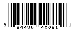 upc 884486400611 barcode image