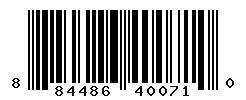 UPC barcode number 884486400710