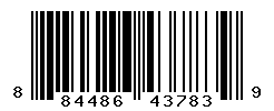 UPC barcode number 884486437839