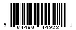 UPC 884486449221 barcode image