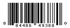 UPC barcode number 884486493880