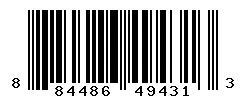 UPC barcode 884486494313