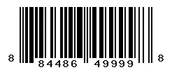 UPC barcode 884486499998