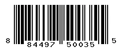 UPC barcode 884497500355
