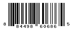 UPC barcode number 884498606865