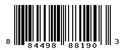 UPC barcode number 884498881903