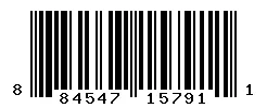 UPC barcode 884547157911