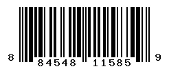 UPC barcode 884548115859