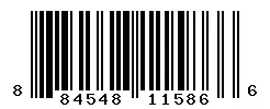 UPC barcode 884548115866