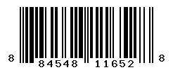 UPC barcode 884548116528