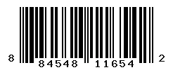 UPC barcode 884548116542